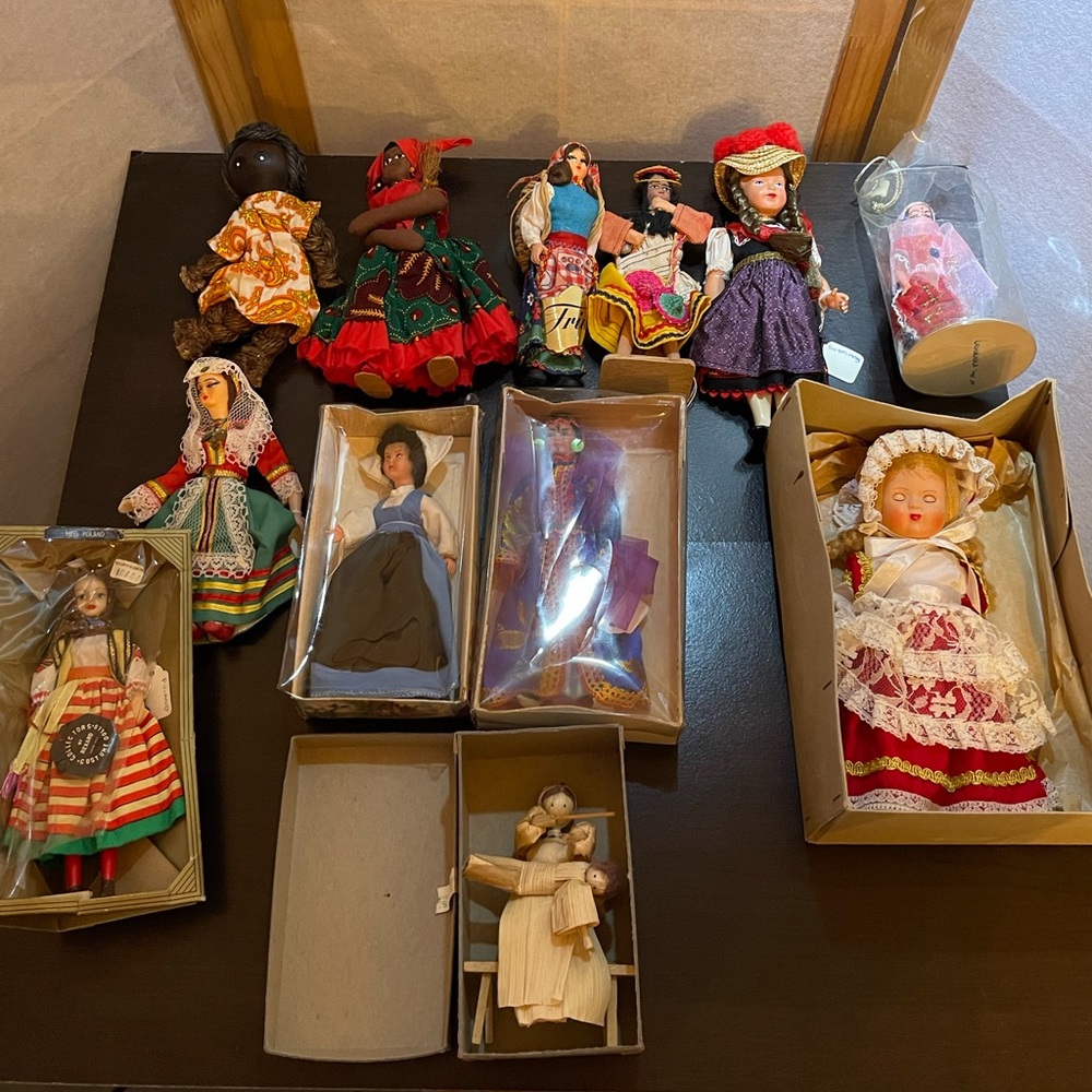1950s - 1970s Doll Collection Spain Jamaica Poland French morocco and more